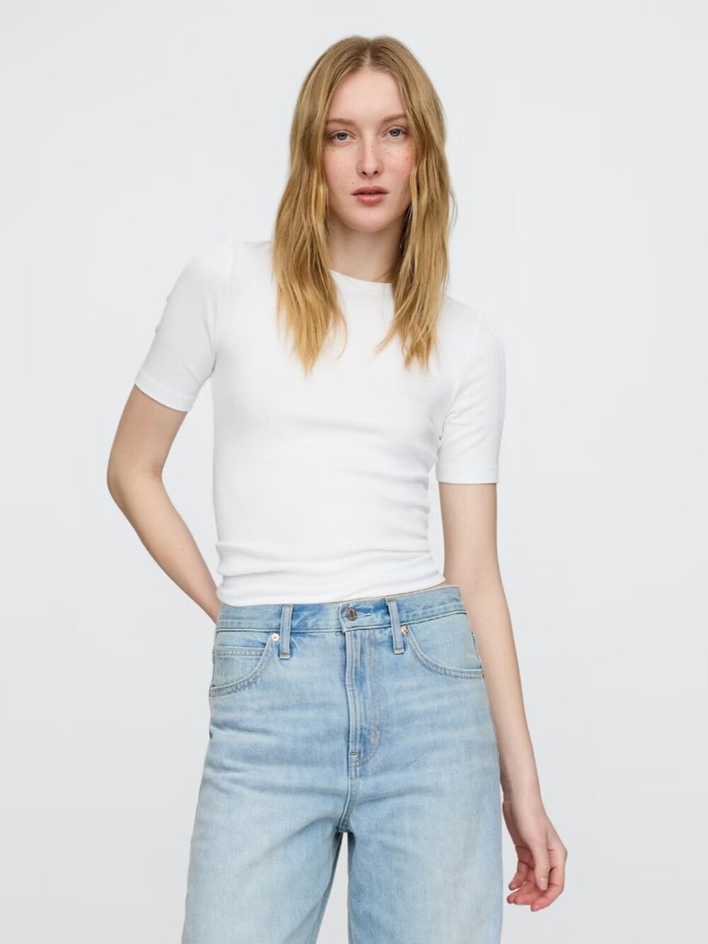 Gap Modern Crewneck T-Shirt | Fresh White | Sz S (NWT)